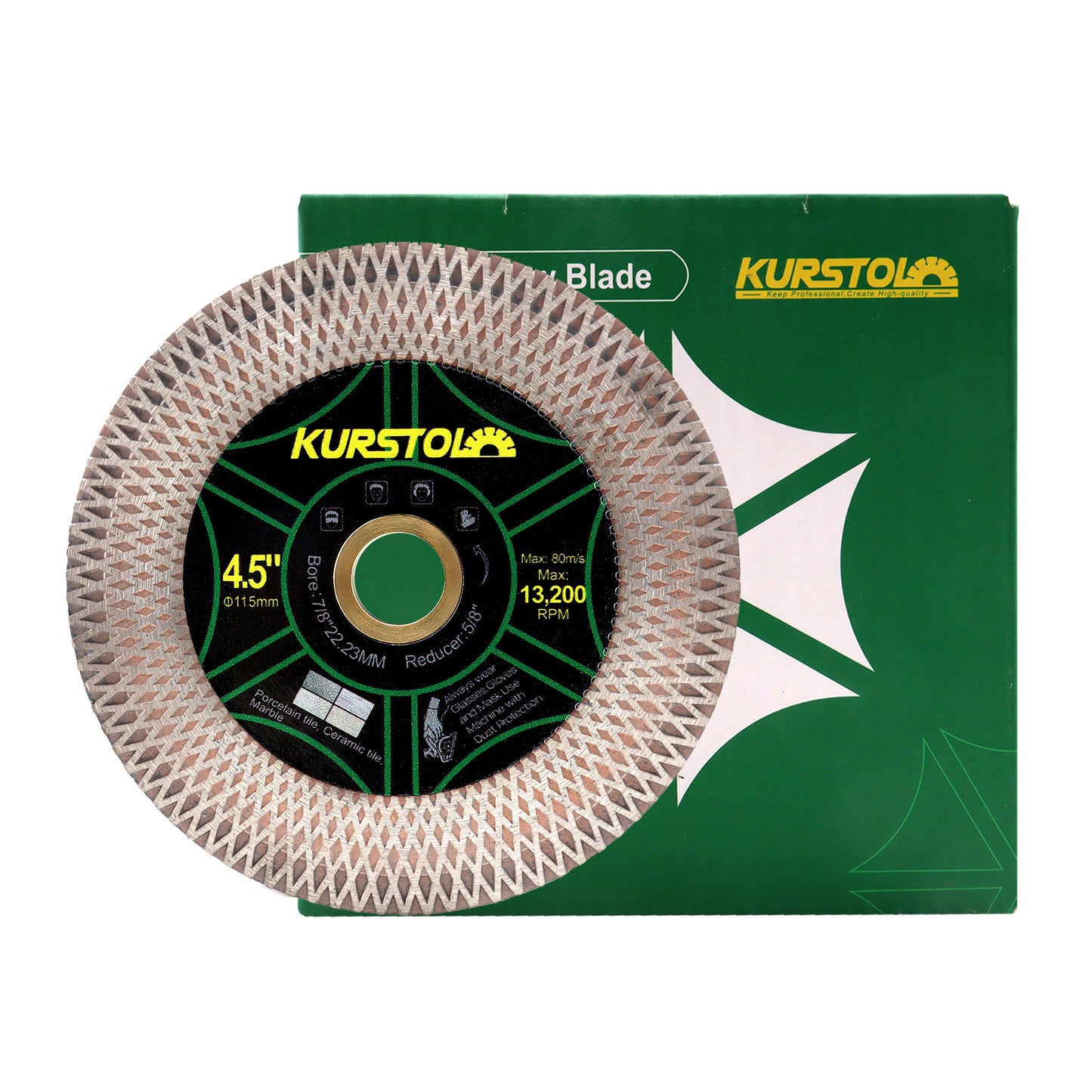 Tile Diamond Saw Blade - 4/4.5/5/9 inch Dual-Purpose Diamond Cutting Disc,Angel Grinder Blade Arbor 7/8"-5/8" for Cutting and Grinding Ceramic Tiles,Porcelain,Granite,Marble